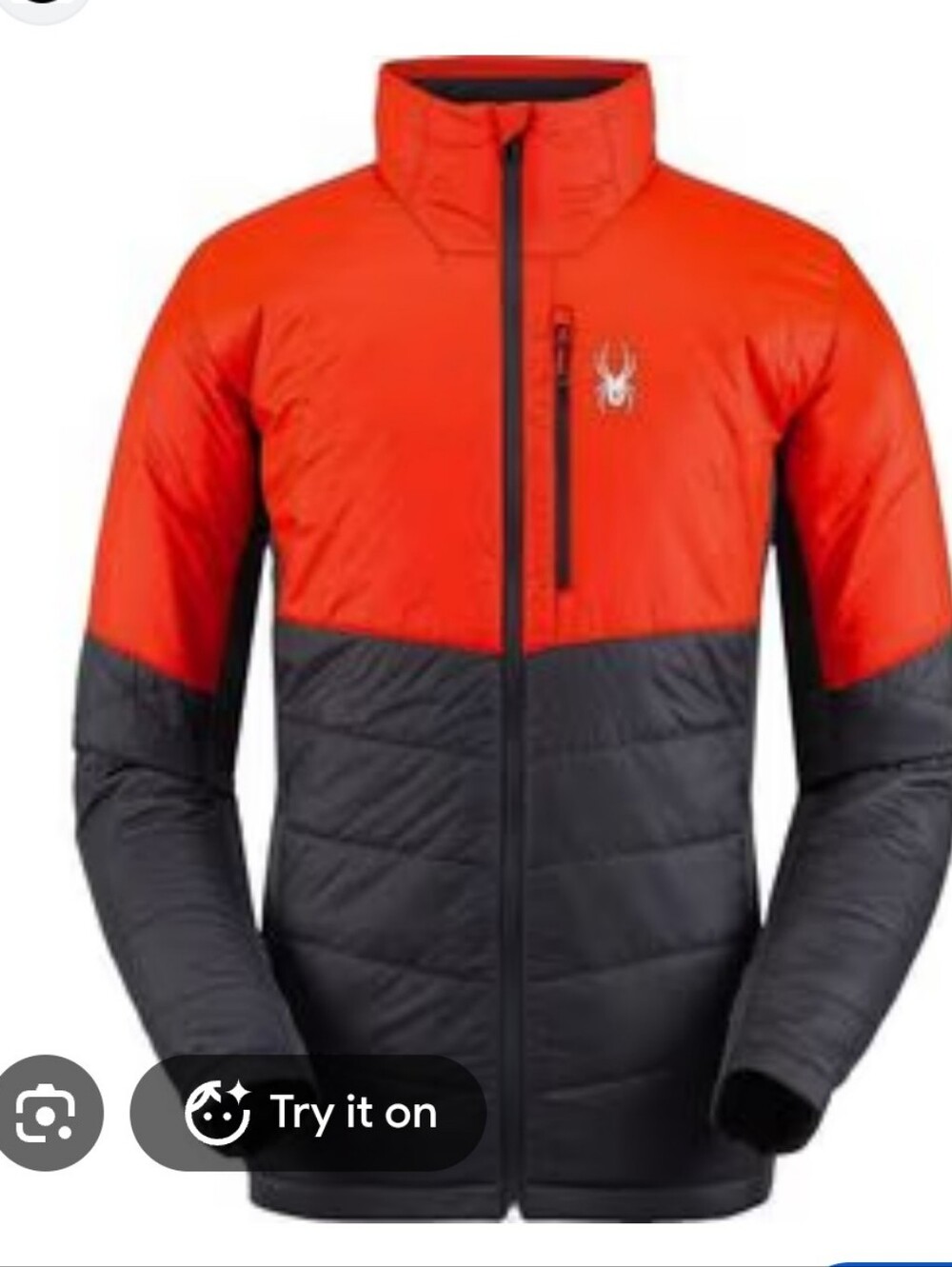 Spyder XXL Men's Glissade Hybrid Insulator Jacket - Red/Gray